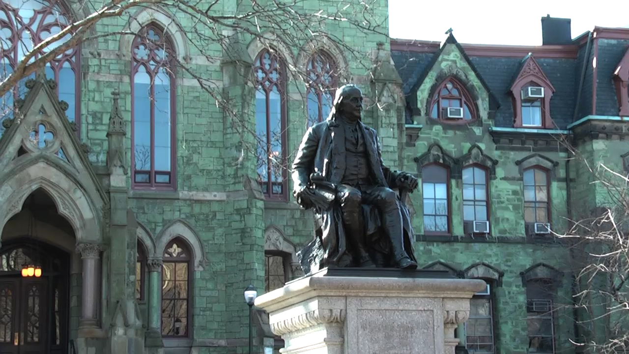 Statue of Benjamin Franklin at the University of Pennsylvania