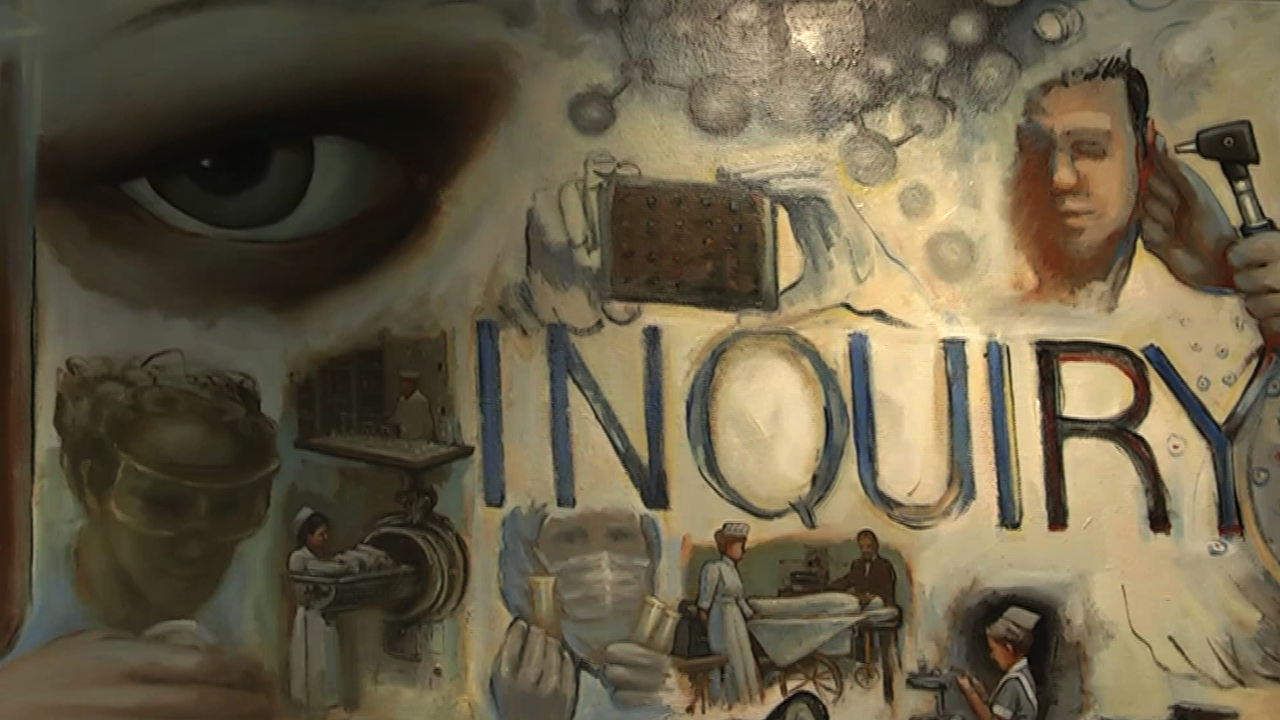 Painting Featuring the Word Inquiry